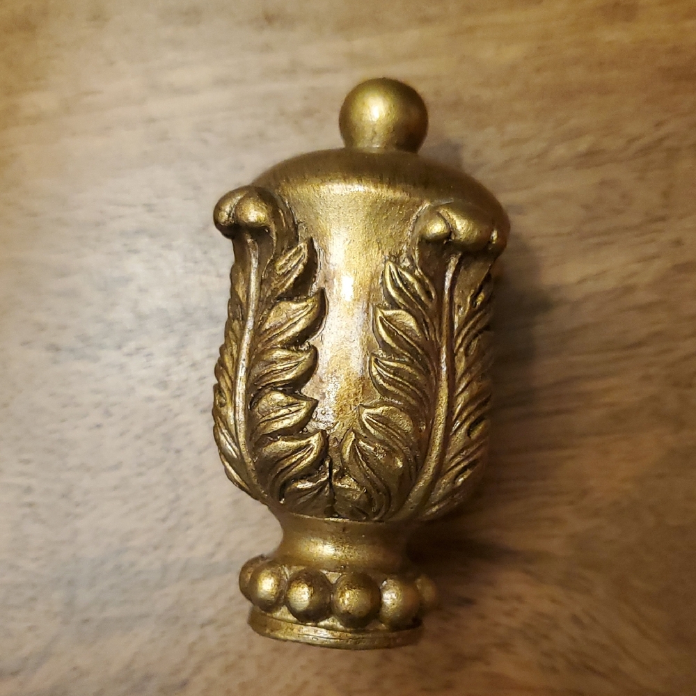 Vintage Gold Leaf Finial